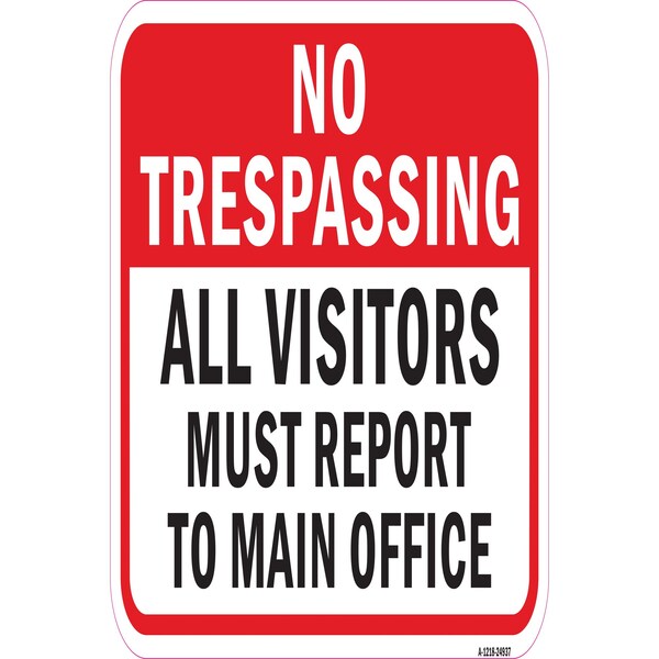 Signmission Safety Sign, 12 in Height, Aluminum, 24937 A-1218-24937 - main